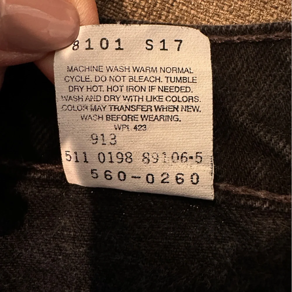 Levi's 560 Mom Jean Vintage 98 Black Jeans‎  made in USA 34